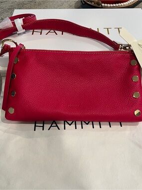 🌺🌺🌺HAMMITT KYLE SMALL Pink Leather Shoulder Bag NWT